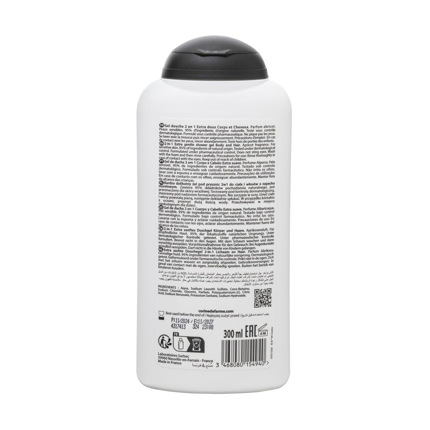 Gel de Ducha 2en1 Súper Suave Cuerpo y Cabello Batman - 300mL