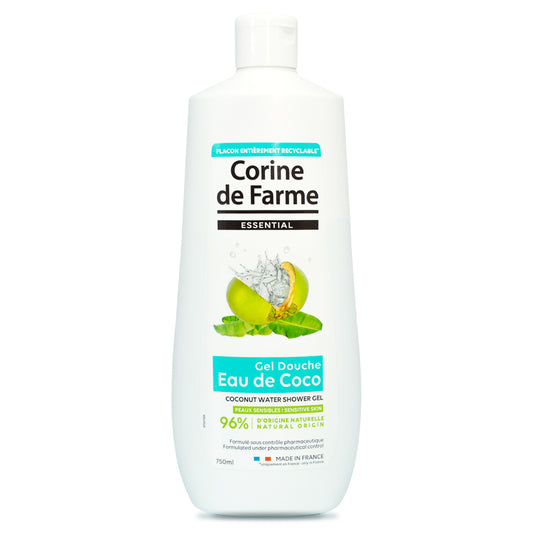Gel de Baño Esencial Agua de Coco Corine de Farme - 750mL