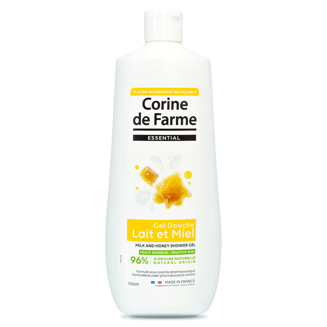 Gel de Baño Esencial Leche y Miel Corine de Farme - 750mL