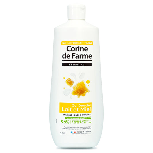 Gel de Baño Esencial Leche y Miel Corine de Farme - 750mL